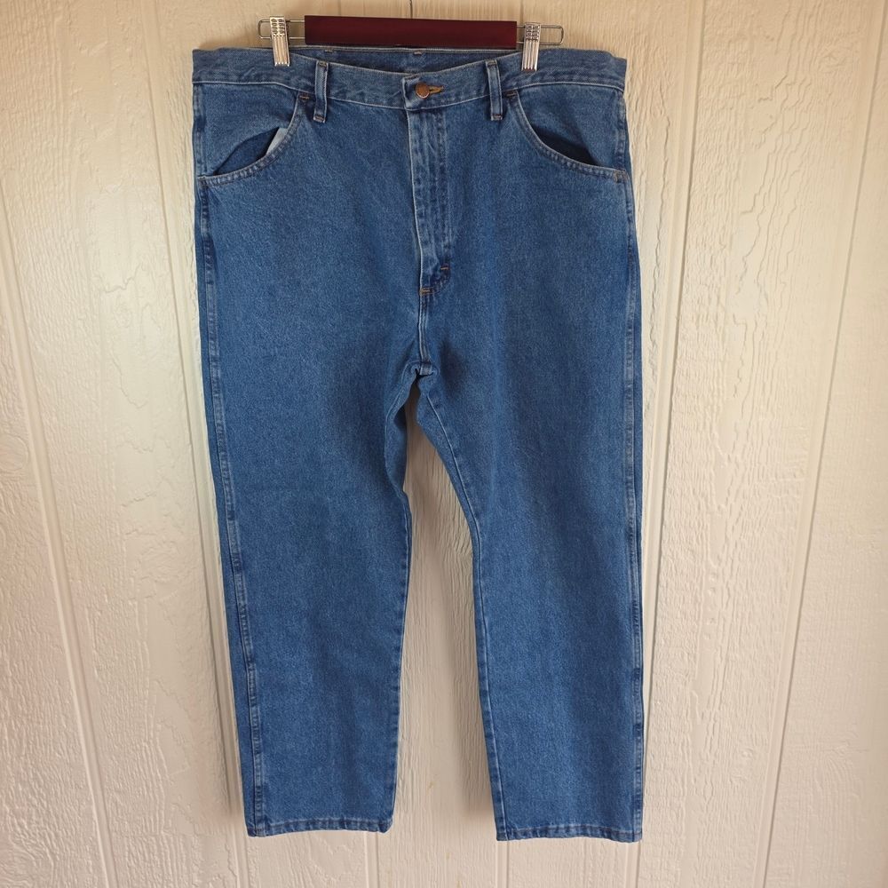 Rustler Men's Relaxed Fit Denim Jeans, Size 38 X 30